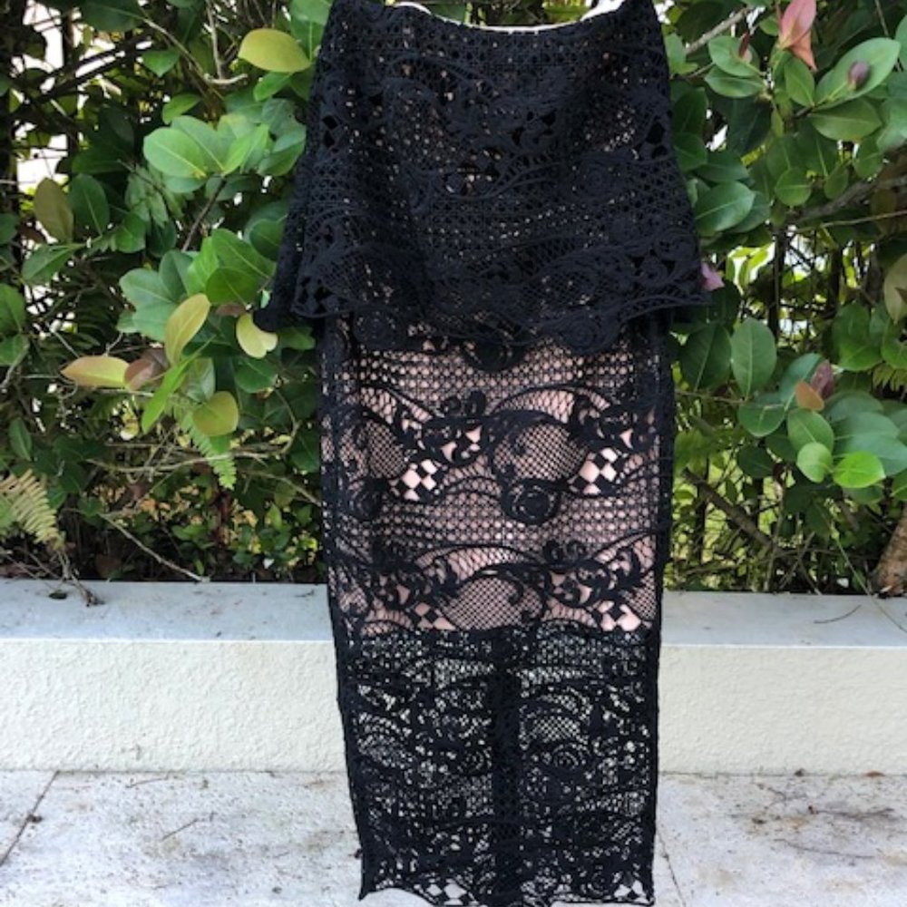 NWT Black Lace Cocktail Dress